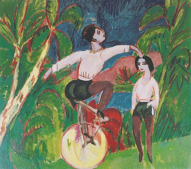 Ernst Ludwig Kirchner Der Einradfahrer China oil painting art